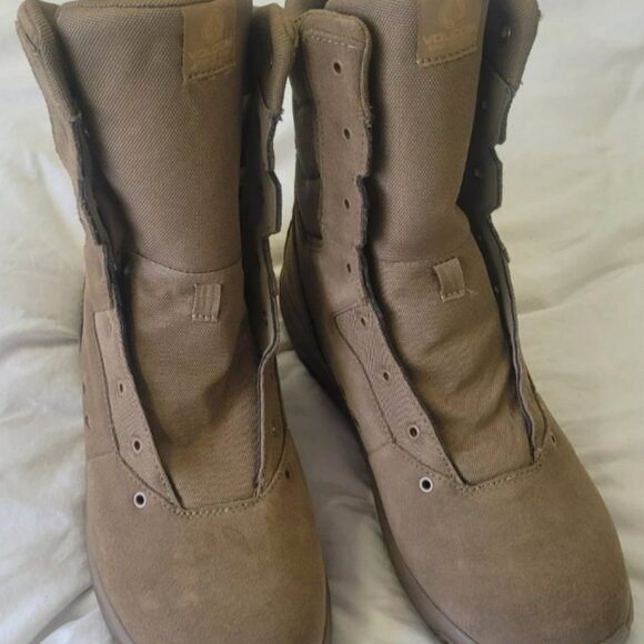Mens Volcom Stone Force Leather Combat Boots New Without Laces Leather Size 15 main image 7
